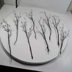 "Ice" Wire (7) Floral Accents clear prismed (add "light" to your arrangement) #2